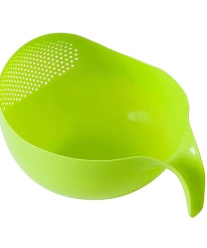Clazkit Multi-Purpose Strainer or Washer Bowl for Rice Fruits & Vegetable Rice Bowl Color May Vary, Plastic - 10.2 x 17.5 x 24.3 Centimeters