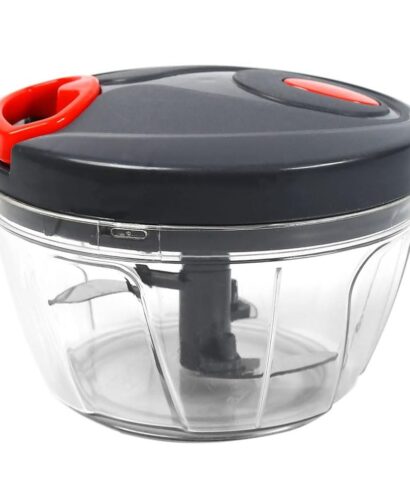 Oblivion Chopper for Kitchen Use – Plastic| Vegetable Hand-Pull Food Chopper with 3 Stainless Steel Blades | Compact, Durable & BPA-Free | Manual Kitchen Tool for Chopping(450 ml)